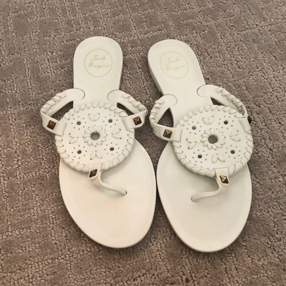 Jack Rogers Shoes - Jack Rogers White Georgica Jelly Sandals